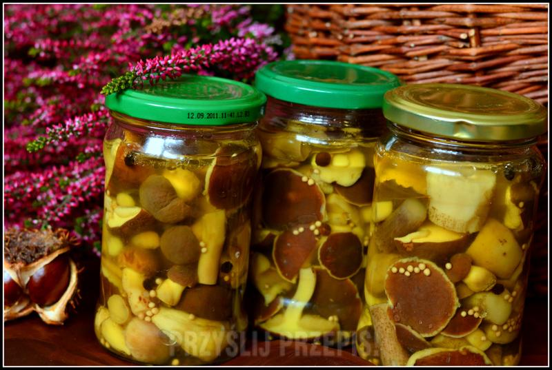 Gotowanie grzybów do marynowania