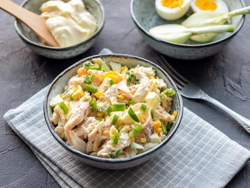 Zdrowe mięso do sałatki