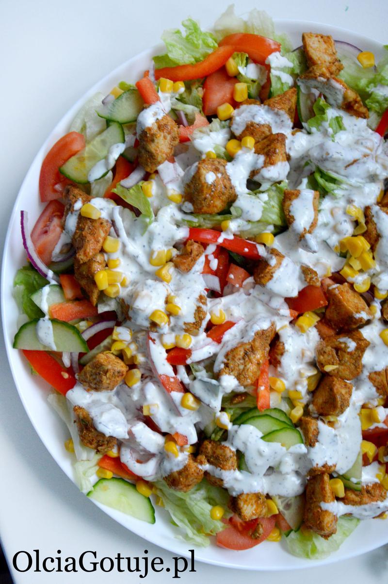 Klasyczne sałatki do kebaba